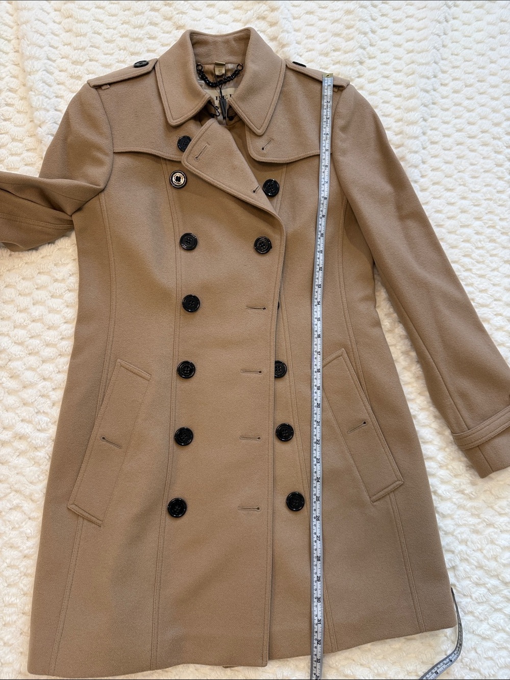 Burberry Queensbury Women’s Wool and Cashmere Coat-Size 6-Authentic-NWT - Picture 12 of 13